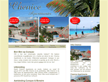 Tablet Screenshot of chenice-apartments.com